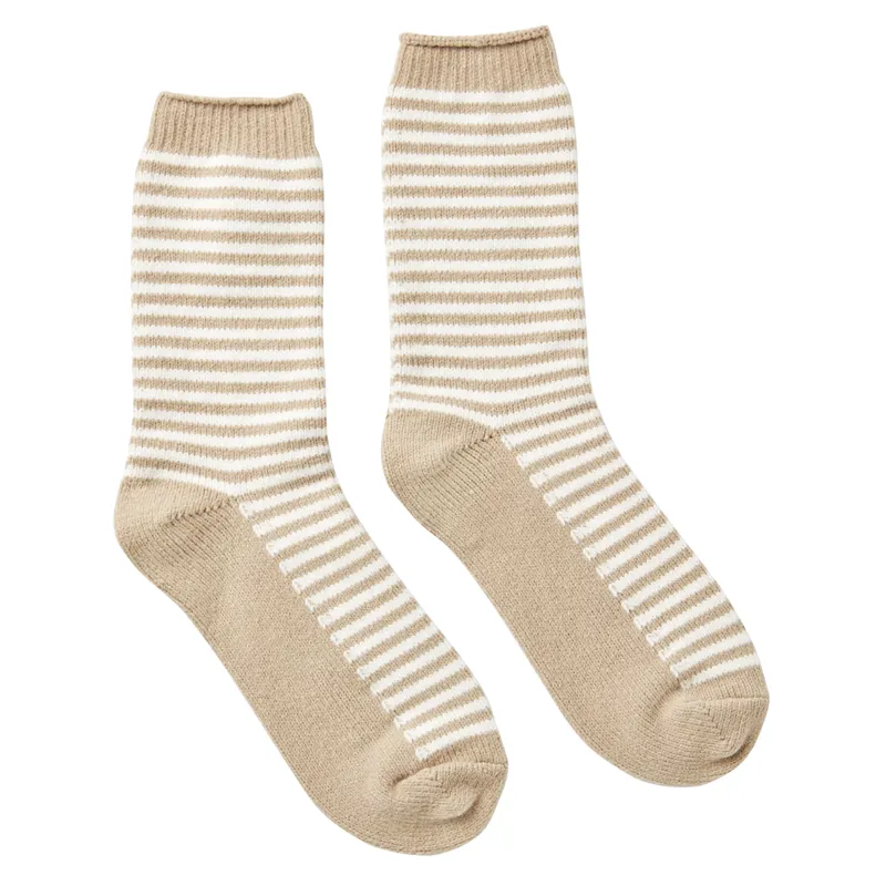 Joules Cosy Stripe Socks - Oatmarl